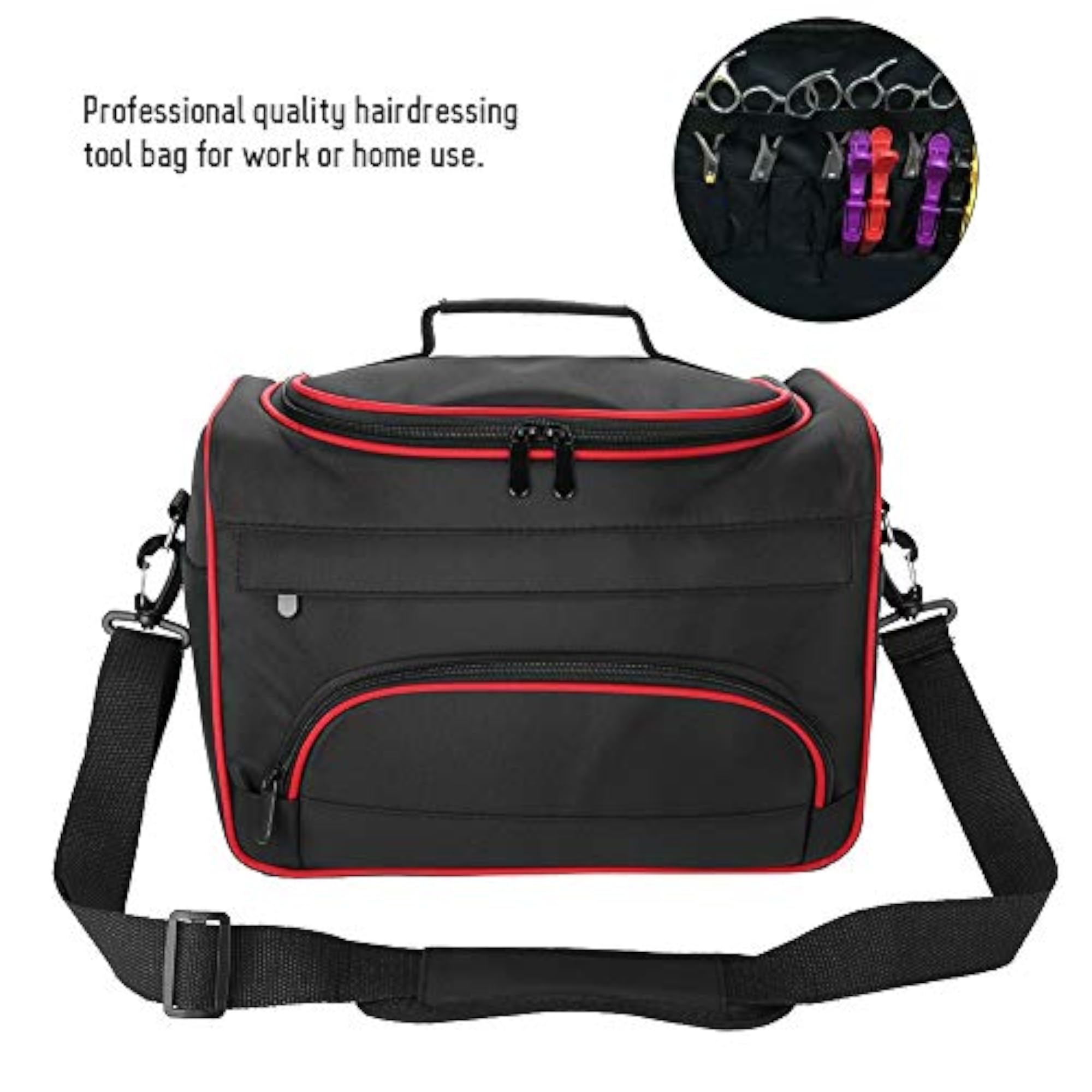 Large Capacity Makeup Bag with Multiple Pockets
